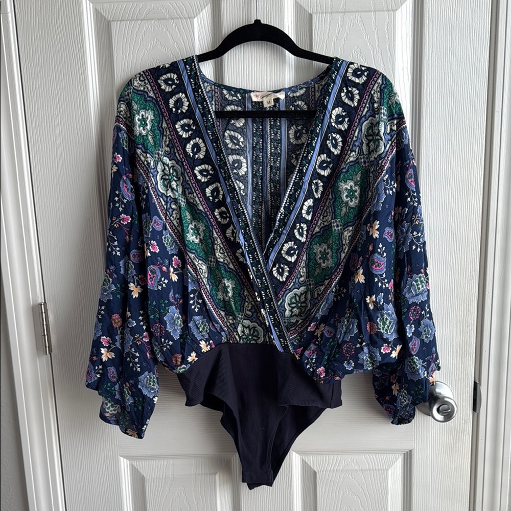 Magnolia Patterned Bodysuit